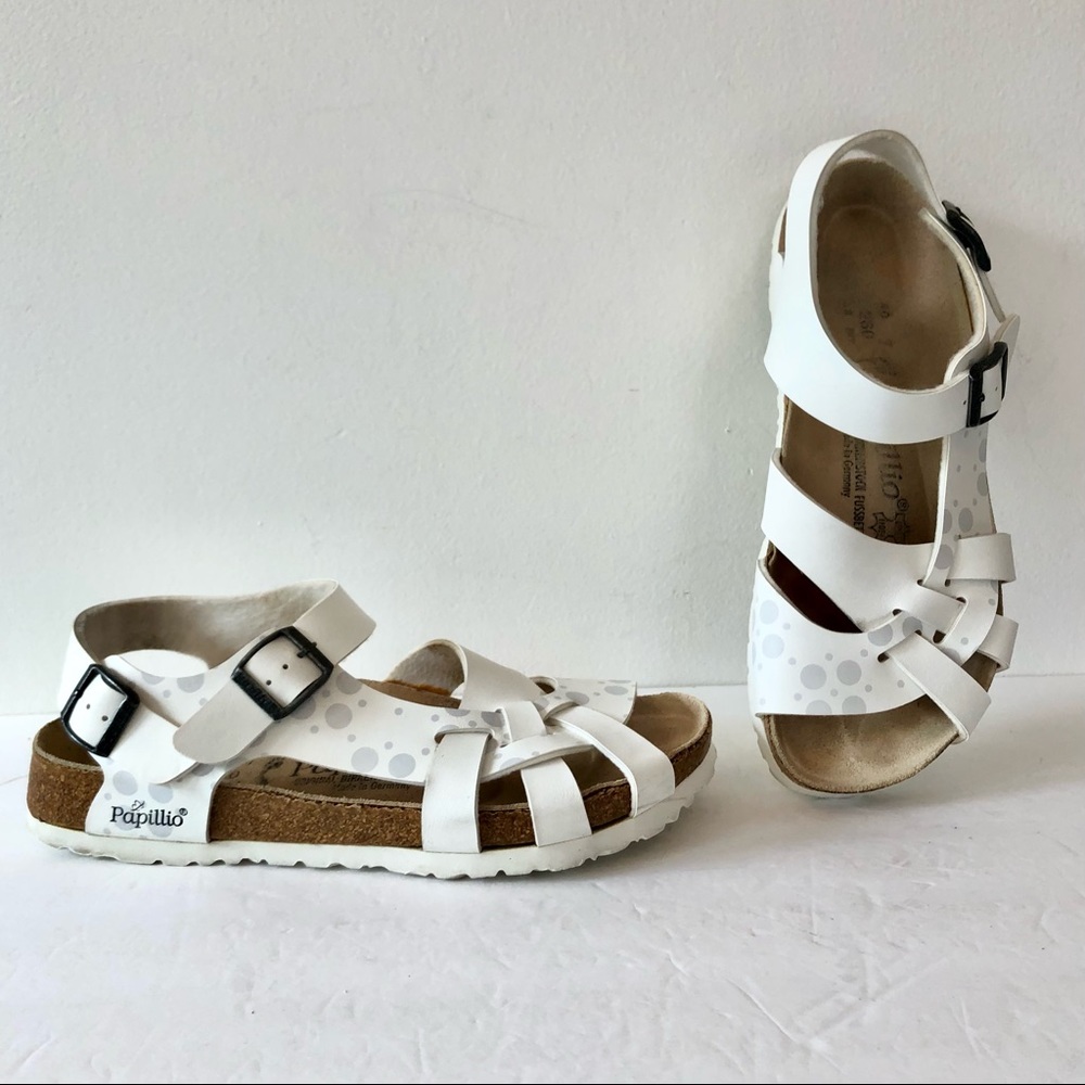 Papillio by Birkenstock Pisa Sandals ~ Birko-flor® Gray Dots